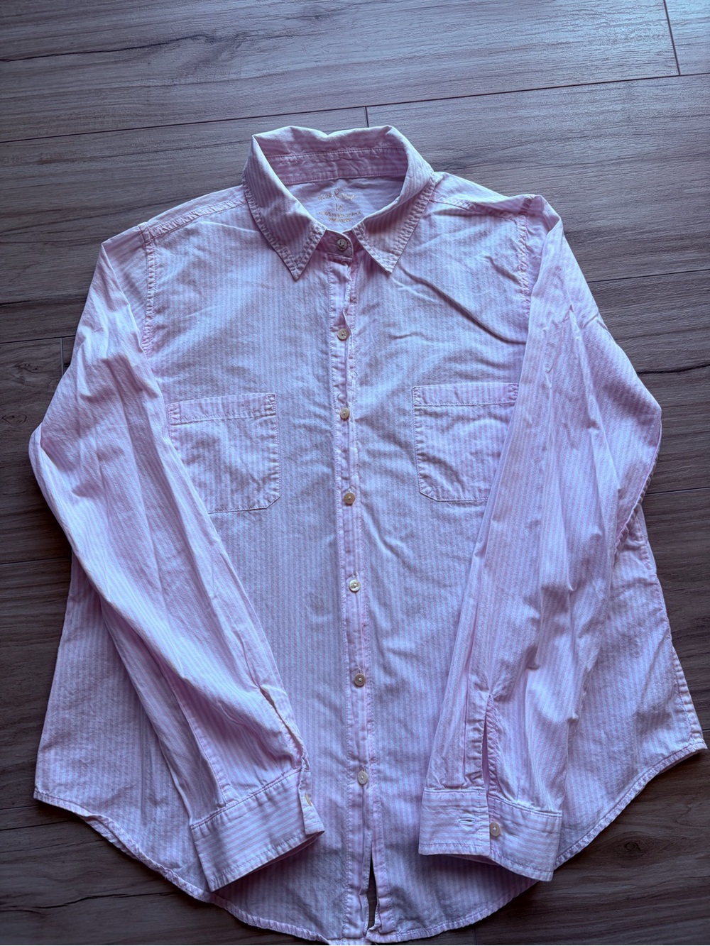 Lilly Pulitzer Pink Stripe Button Down Shirt Medium